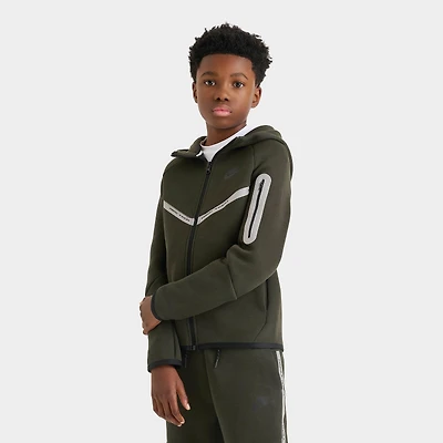 Boys' Big Kids' Nike Sportswear Tech Fleece Reflective Full-Zip Hoodie