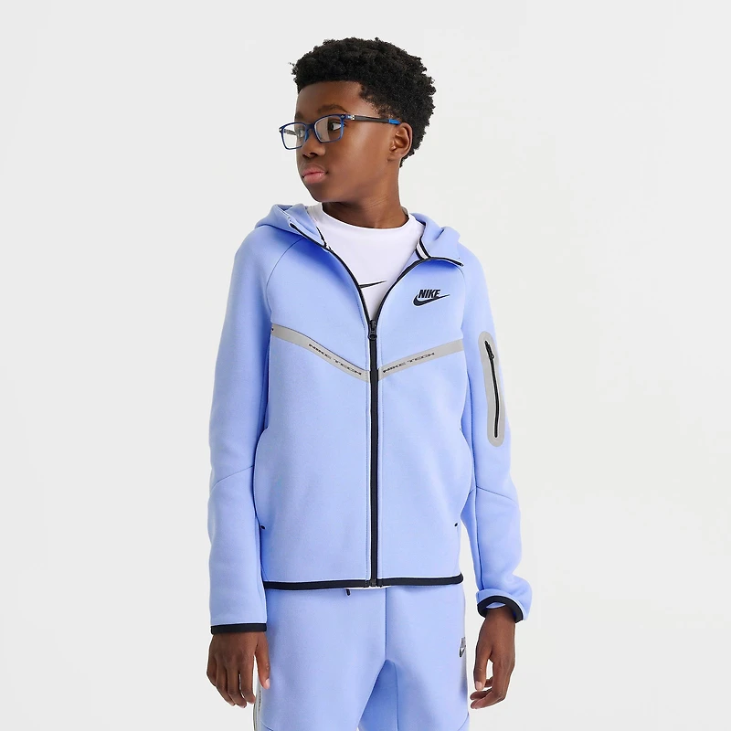 Boys' Big Kids' Nike Sportswear Tech Fleece Reflective Full-Zip Hoodie
