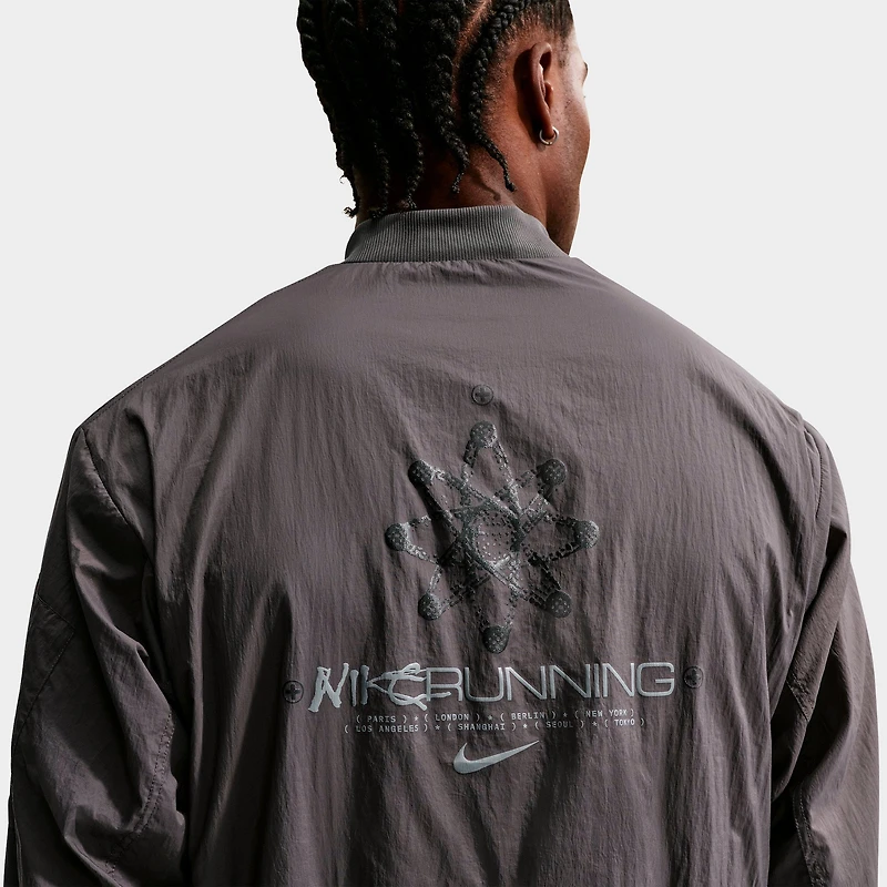 Men's Nike Repel UV Protection Running Bomber Jacket
