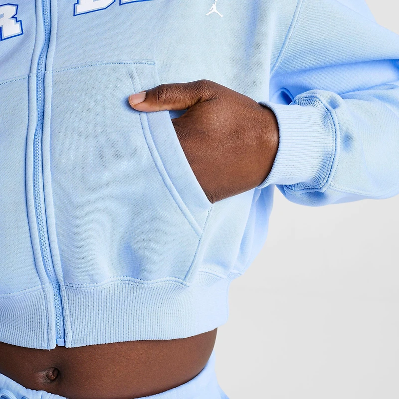 Women's Jordan Brooklyn Varsity Cropped Full-Zip Hoodie