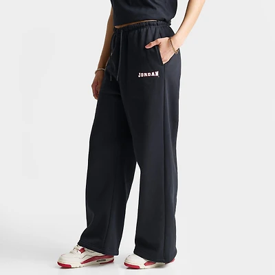 Women's Jordan Brooklyn Fleece Varsity Wide-Leg Sweatpants