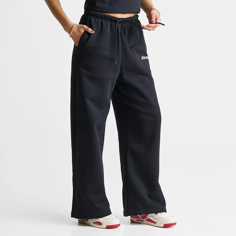 Women's Jordan Brooklyn Fleece Varsity Wide-Leg Sweatpants