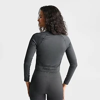 Women's Nike Pro Seamless Cropped Full-Zip Training Top