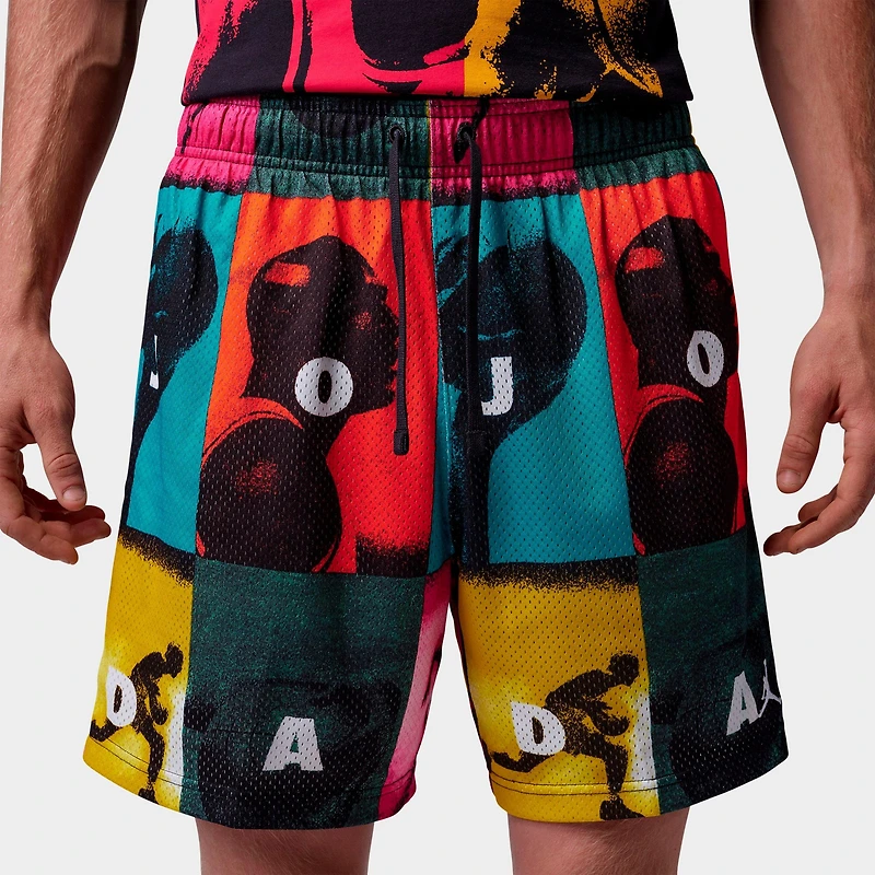 Men's Jordan Brooklyn Collage Graphic Print Mesh Shorts