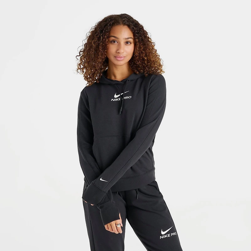 Women's Nike Pro Dri-FIT French Terry Pullover Hoodie