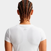 Women's Nike Sportswear Chill Knit Goddess Slim Cropped T-Shirt
