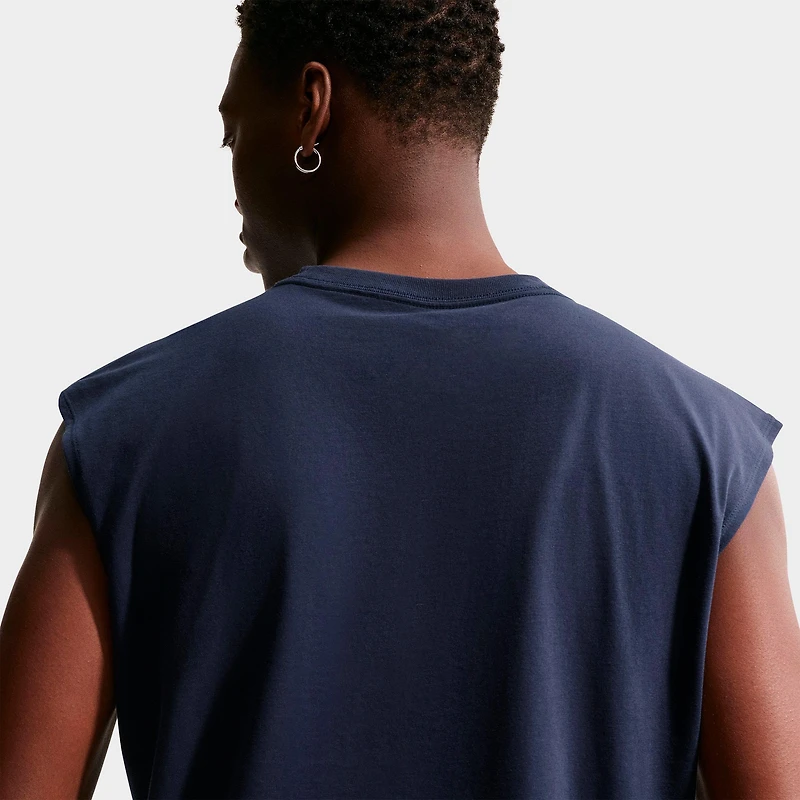 Men's Nike Sportswear JDI Orange Graphic Sleeveless T-Shirt