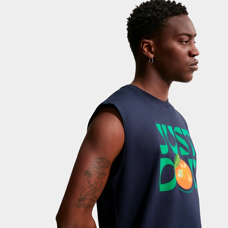 Men's Nike Sportswear JDI Orange Graphic Sleeveless T-Shirt