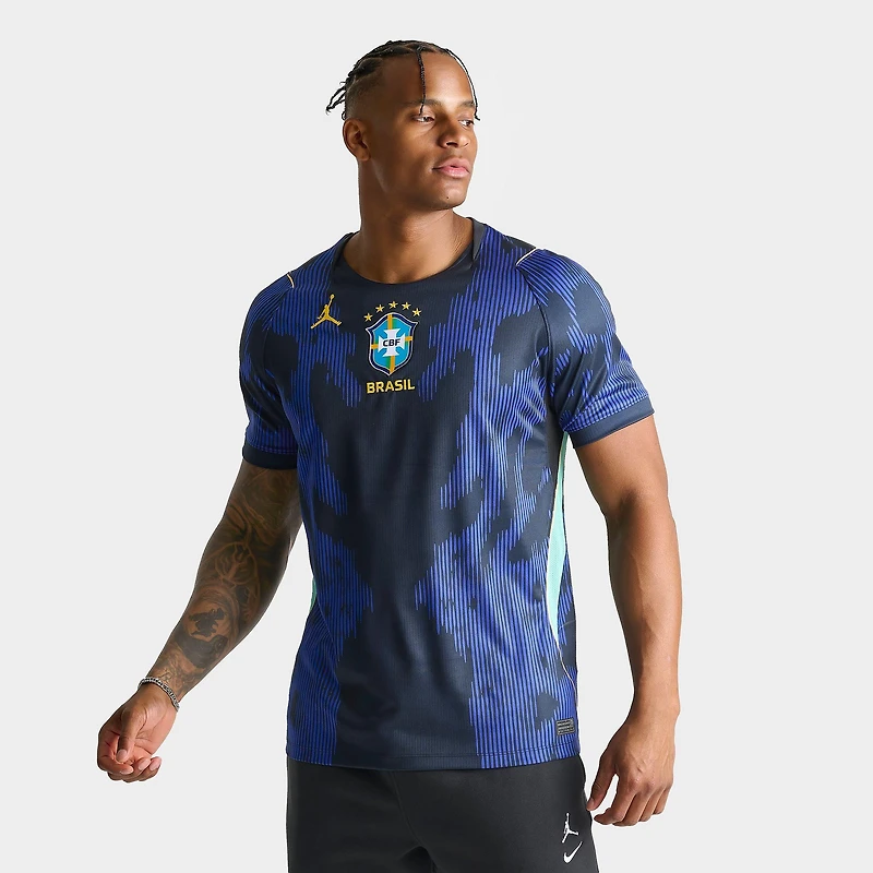 Men's Jordan Brazil 2026 Stadium Away Dri-FIT Replica Soccer Jersey