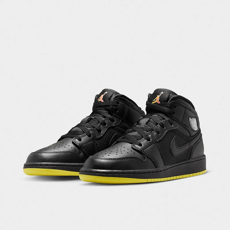 Big Kids' Air Jordan Retro 1 Mid SE Casual Shoes
