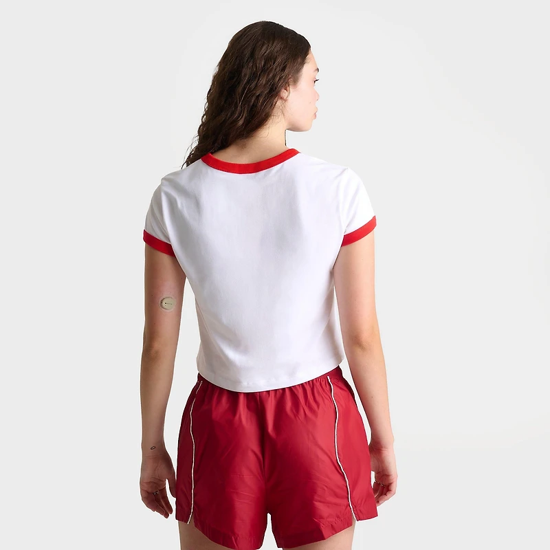 Women's Nike Sportswear Floral Cropped Ringer T-Shirt