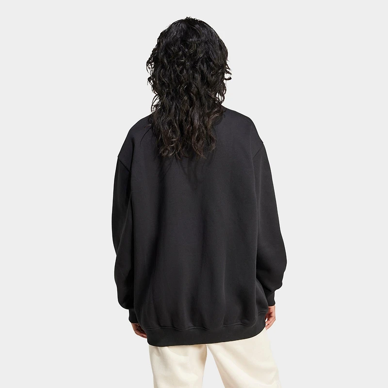 Women's adidas Originals Essentials Fleece Long Oversized Crewneck Sweatshirt