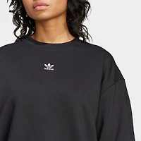 Women's adidas Originals Essentials Fleece Long Oversized Crewneck Sweatshirt
