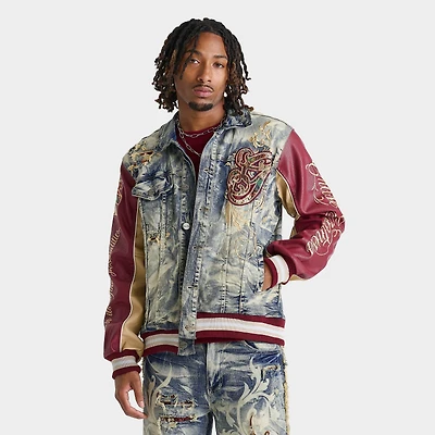 Men's Smoke Rise Academy Denim Varsity Jacket