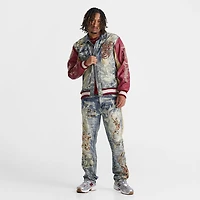 Men's Smoke Rise Academy Denim Varsity Jacket