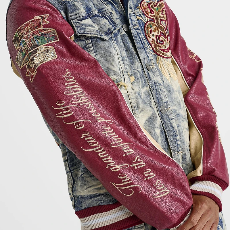 Men's Smoke Rise Academy Denim Varsity Jacket