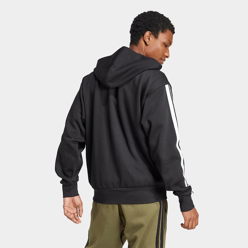 Men's adidas Essentials 3-Stripes Fleece Full-Zip Hoodie