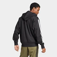 Men's adidas Essentials 3-Stripes Fleece Full-Zip Hoodie