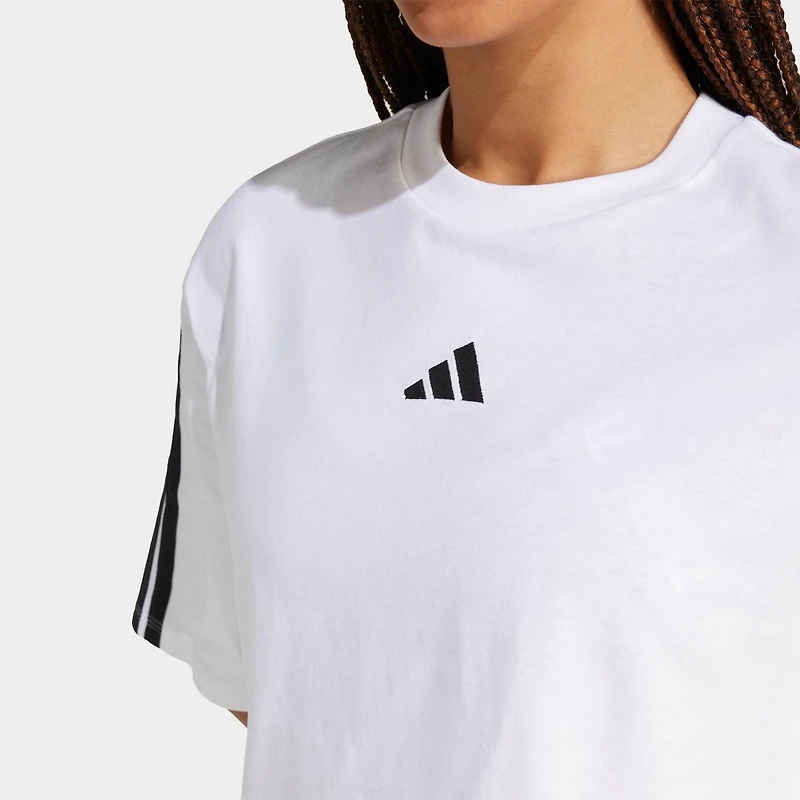 Women's adidas Essentials 3-Stripes Cotton Loose T-Shirt
