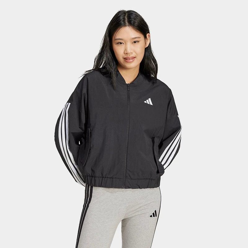 Women's adidas Sportswear Essentials 3-Stripes Lifestyle Woven Bomber Jacket
