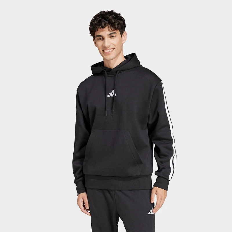 Men's adidas Essentials 3-Stripes Fleece Pullover Hoodie