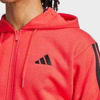 Men's adidas Essentials 3-Stripes Fleece Full-Zip Hoodie