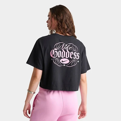 Women's Nike Sportswear Goddess Cropped T-Shirt