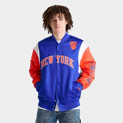 Men's Mitchell & Ness New York Knicks NBA Team Origins Satin Jacket