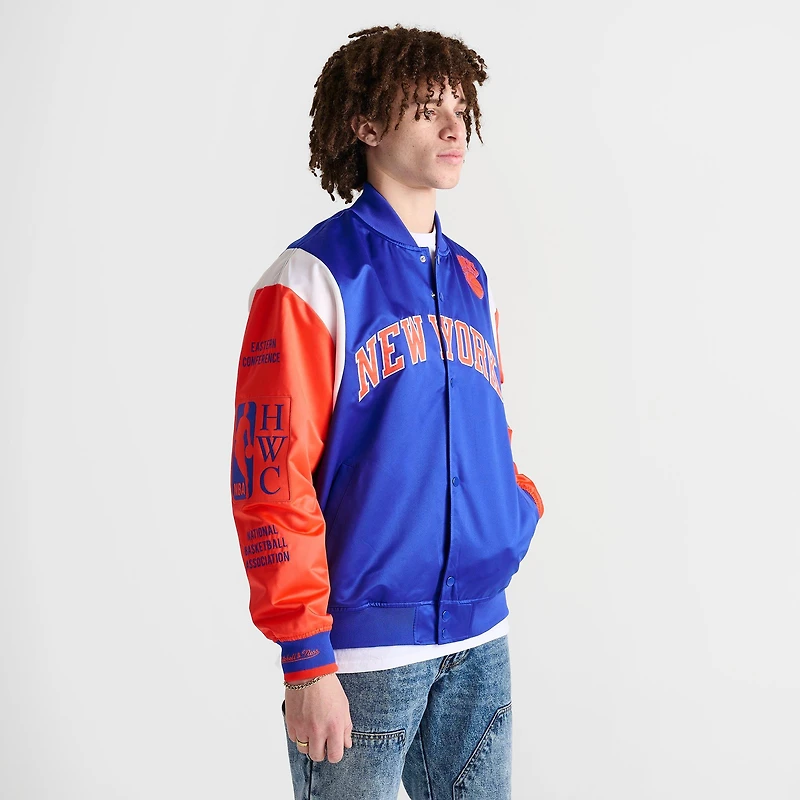 Men's Mitchell & Ness New York Knicks NBA Team Origins Satin Jacket
