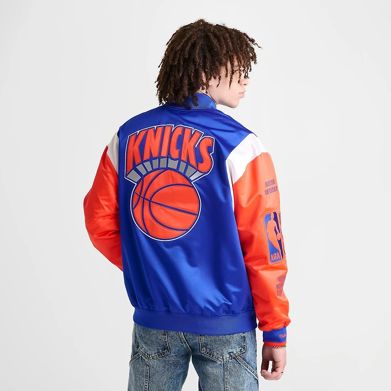 Men's Mitchell & Ness New York Knicks NBA Team Origins Satin Jacket