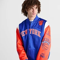 Men's Mitchell & Ness New York Knicks NBA Team Origins Satin Jacket