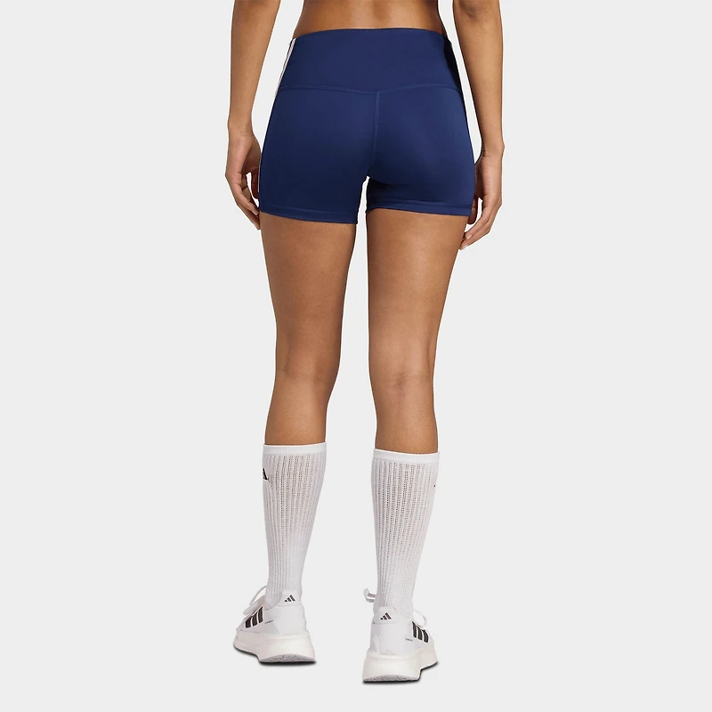 Women's adidas 3-Stripes 4-Inch Volleyball Shorts