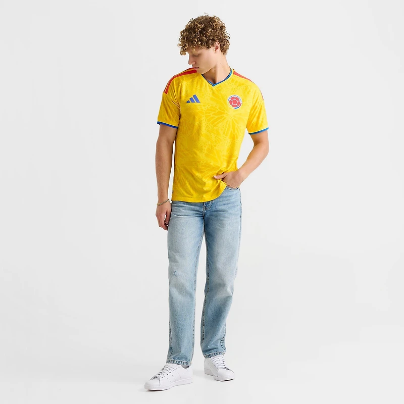 Men's adidas Colombia 2026 Home Authentic Soccer Jersey
