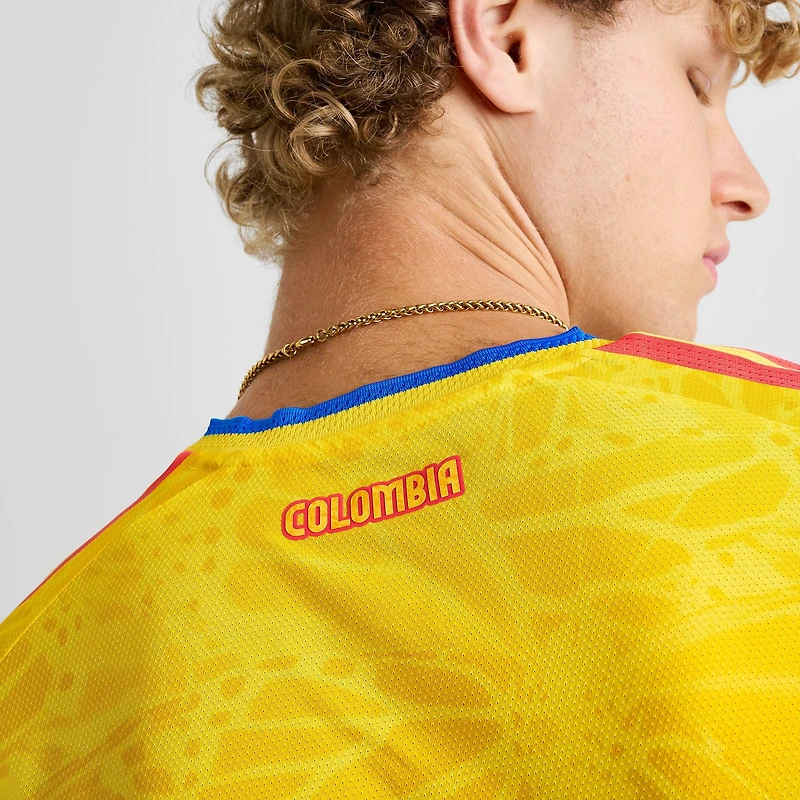 Men's adidas Colombia 2026 Home Authentic Soccer Jersey