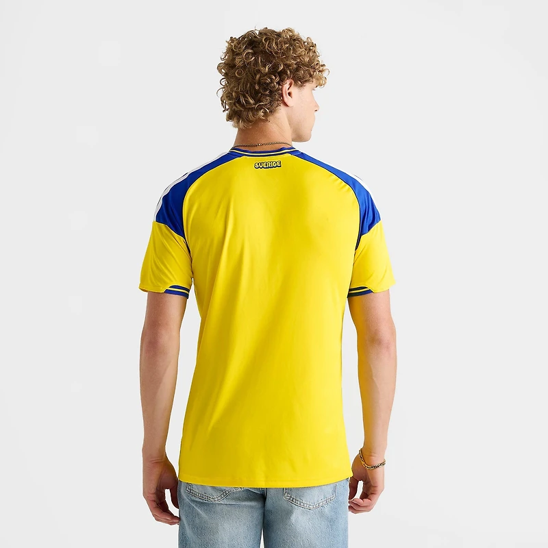 Men's adidas Sweden Home Replica Soccer Jersey