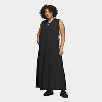 Women's adidas Tiro Cut 3-Stripes Soft Mesh Long Dress (Plus Size)