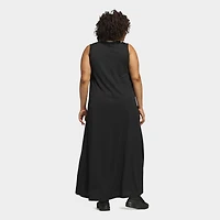 Women's adidas Tiro Cut 3-Stripes Soft Mesh Long Dress (Plus Size)