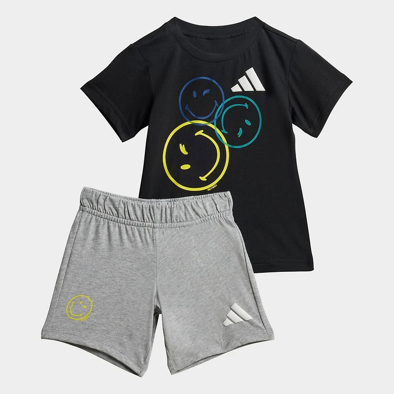 Infant and Toddler adidas x SmileyWorld Summer T-Shirt Shorts Set