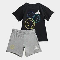 Infant and Toddler adidas x SmileyWorld Summer T-Shirt Shorts Set