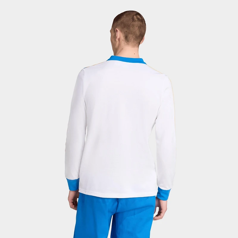 Men's adidas Real Madrid Terrace Icons Long-Sleeve Polo Shirt