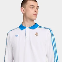 Men's adidas Real Madrid Terrace Icons Long-Sleeve Polo Shirt