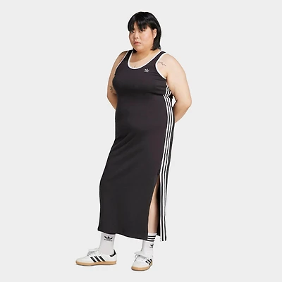 Women's adidas Originals adicolor Classics 3-Stripes V-Neck Maxi Dress (Plus Size)