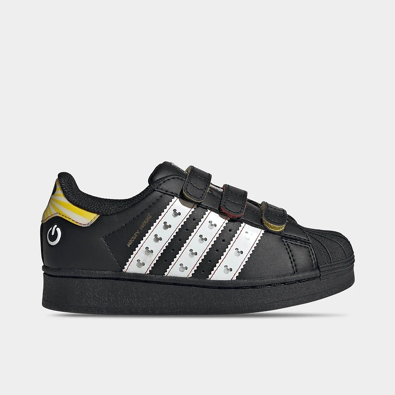Little Kids' adidas Originals x Disney Mickey Mouse Superstar LED Lights Comfort Closure Casual Shoes