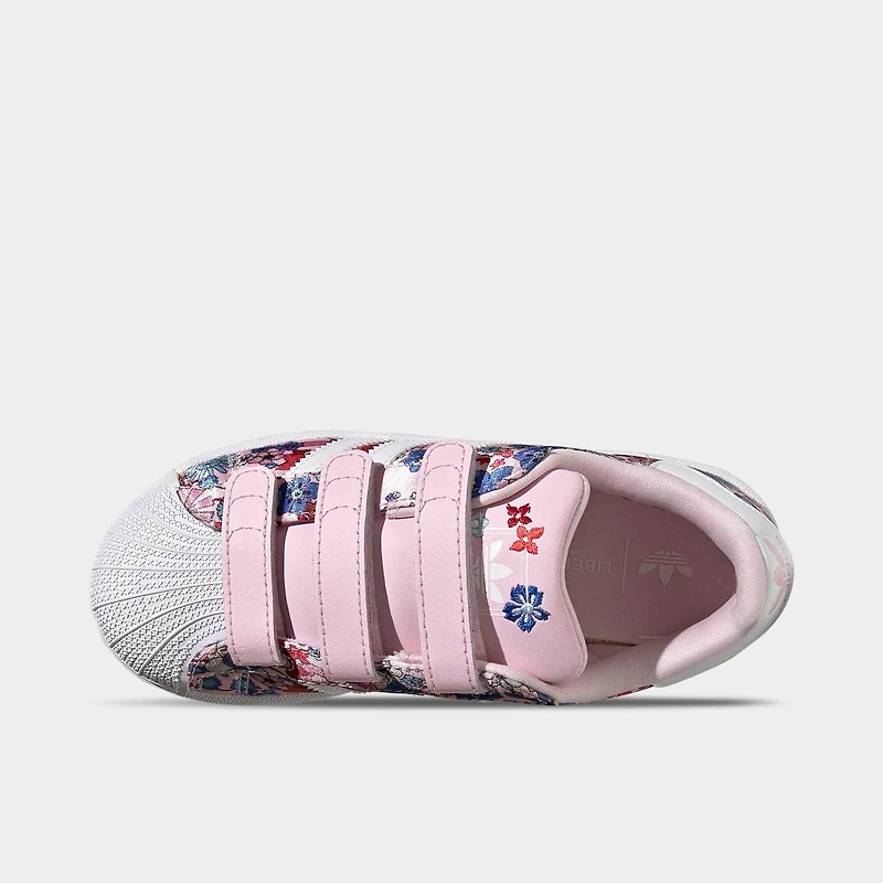 Girls' Little Kids' adidas Originals x Liberty London Superstar II Comfort Closure Casual Shoes