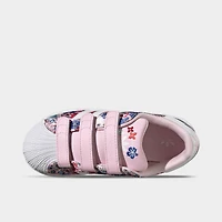 Girls' Little Kids' adidas Originals x Liberty London Superstar II Comfort Closure Casual Shoes