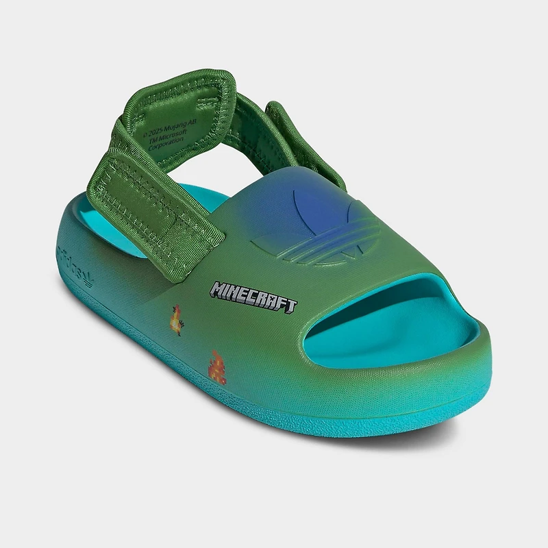 Little Kids' adidas Originals x Minecraft adiFOM adilette Slide Sandals