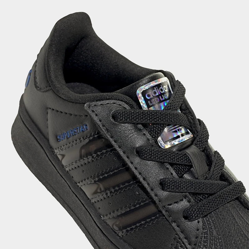 Kids' Toddler adidas Originals Superstar LED Lights Stretch Lace Casual Shoes