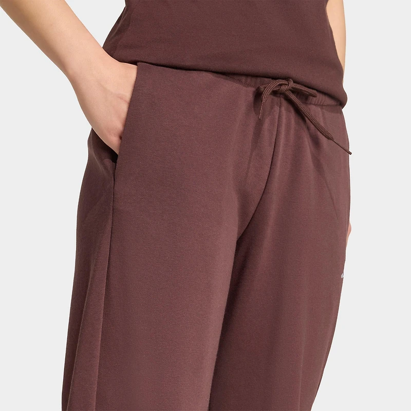 Women's adidas Essentials Small Logo Feel Cozy Open-Hem Pants