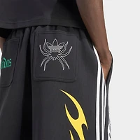 Men's adidas Originals Spiders Graphic Oversized Fleece Shorts