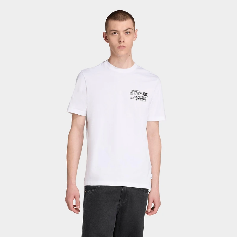 Men's adidas Originals Trefoil Series Flea Market Loose T-Shirt
